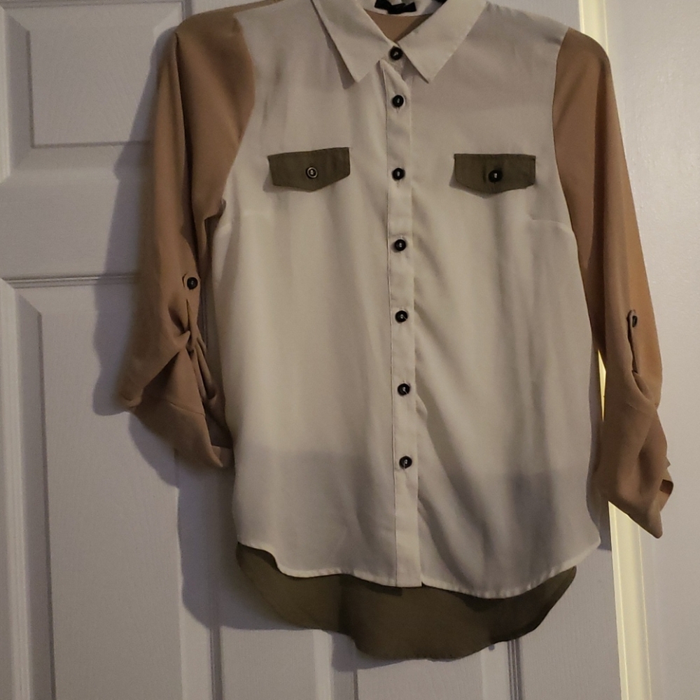 Colorblock blouse